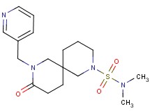 N,N-dimethyl-9-oxo-8-(3-pyridinylmethyl)-2,8-diazaspiro[5.5]undecane-2-sulfonamide