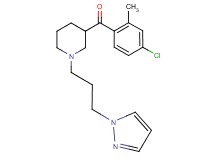 (4-chloro-2-methylphenyl){1-[3-(1H-pyrazol-1-yl)propyl]-3-piperidinyl}methanone