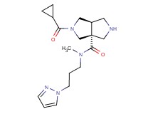 (3aR*,6aR*)-2-(cyclopropylcarbonyl)-N-methyl-N-[3-(1H-pyrazol-1-yl)propyl]hexahydropyrrolo[3,4-c]pyrrole-3a(1H)-carboxamide