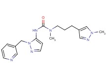 N-methyl-N-[3-(1-methyl-1H-pyrazol-4-yl)propyl]-N'-[1-(pyridin-3-ylmethyl)-1H-pyrazol-5-yl]urea