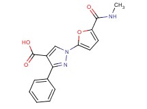 1-{5-[(methylamino)carbonyl]-2-furyl}-3-phenyl-1H-pyrazole-4-carboxylic acid