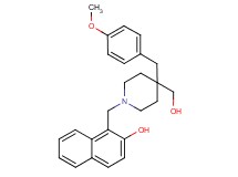 1-{[4-(hydroxymethyl)-4-(4-methoxybenzyl)-1-piperidinyl]methyl}-2-naphthol