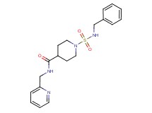 1-[(benzylamino)sulfonyl]-N-(pyridin-2-ylmethyl)piperidine-4-carboxamide