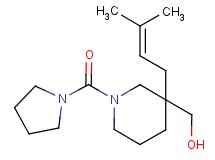 [3-(3-methyl-2-buten-1-yl)-1-(1-pyrrolidinylcarbonyl)-3-piperidinyl]methanol