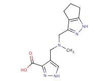 4-{[methyl(1,4,5,6-tetrahydrocyclopenta[c]pyrazol-3-ylmethyl)amino]methyl}-1H-pyrazole-3-carboxylic acid