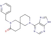 8-(9H-purin-6-yl)-2-(pyridin-3-ylmethyl)-2,8-diazaspiro[5.5]undecan-3-one
