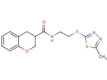 N-{2-[(5-methyl-1,3,4-thiadiazol-2-yl)thio]ethyl}chromane-3-carboxamide