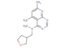 N,5,7-trimethyl-N-(tetrahydrofuran-3-ylmethyl)pyrido[2,3-d]pyrimidin-4-amine