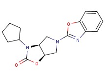(3aS*,6aR*)-5-(1,3-benzoxazol-2-yl)-3-cyclopentylhexahydro-2H-pyrrolo[3,4-d][1,3]oxazol-2-one
