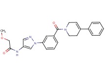 2-methoxy-N-(1-{3-[(4-phenyl-3,6-dihydro-1(2H)-pyridinyl)carbonyl]phenyl}-1H-pyrazol-4-yl)acetamide