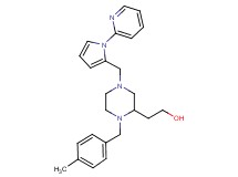 2-(1-(4-methylbenzyl)-4-{[1-(2-pyridinyl)-1H-pyrrol-2-yl]methyl}-2-piperazinyl)ethanol