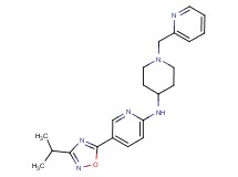 5-(3-isopropyl-1,2,4-oxadiazol-5-yl)-N-[1-(pyridin-2-ylmethyl)piperidin-4-yl]pyridin-2-amine