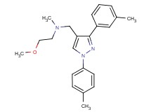 (2-methoxyethyl)methyl{[3-(3-methylphenyl)-1-(4-methylphenyl)-1H-pyrazol-4-yl]methyl}amine