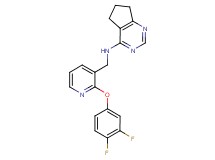 N-{[2-(3,4-difluorophenoxy)pyridin-3-yl]methyl}-6,7-dihydro-5H-cyclopenta[d]pyrimidin-4-amine