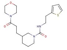 3-(3-morpholin-4-yl-3-oxopropyl)-N-[2-(2-thienyl)ethyl]piperidine-1-carboxamide