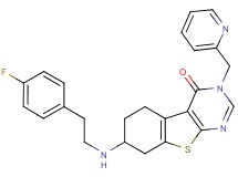 7-{[2-(4-fluorophenyl)ethyl]amino}-3-(2-pyridinylmethyl)-5,6,7,8-tetrahydro[1]benzothieno[2,3-d]pyrimidin-4(3H)-one