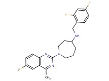 N-(2,4-difluorobenzyl)-1-(6-fluoro-4-methyl-2-quinazolinyl)-4-azepanamine