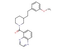 5-({3-[2-(3-methoxyphenyl)ethyl]-1-piperidinyl}carbonyl)quinoxaline