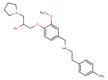 1-[2-methoxy-4-({[2-(4-methylphenyl)ethyl]amino}methyl)phenoxy]-3-(1-pyrrolidinyl)-2-propanol