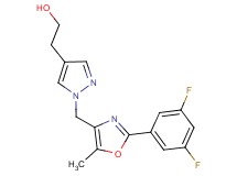 2-(1-{[2-(3,5-difluorophenyl)-5-methyl-1,3-oxazol-4-yl]methyl}-1H-pyrazol-4-yl)ethanol