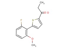 1-[5-(2-fluoro-6-methoxyphenyl)-2-thienyl]propan-1-one