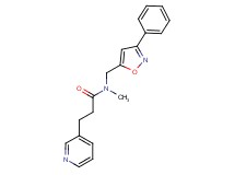 N-methyl-N-[(3-phenyl-5-isoxazolyl)methyl]-3-(3-pyridinyl)propanamide