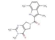2,3-dimethyl-6-[(3,4,7-trimethyl-1H-indol-2-yl)carbonyl]-3,5,6,7-tetrahydro-4H-pyrrolo[3,4-d]pyrimidin-4-one