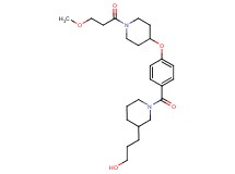 3-[1-(4-{[1-(3-methoxypropanoyl)-4-piperidinyl]oxy}benzoyl)-3-piperidinyl]-1-propanol