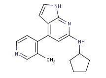 N-cyclopentyl-4-(3-methylpyridin-4-yl)-1H-pyrrolo[2,3-b]pyridin-6-amine