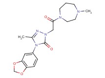 4-(1,3-benzodioxol-5-yl)-5-methyl-2-[2-(4-methyl-1,4-diazepan-1-yl)-2-oxoethyl]-2,4-dihydro-3H-1,2,4-triazol-3-one