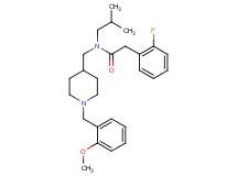 2-(2-fluorophenyl)-N-isobutyl-N-{[1-(2-methoxybenzyl)-4-piperidinyl]methyl}acetamide