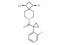 (1R*,3S*)-7-{[1-(2-fluorophenyl)cyclopropyl]carbonyl}-7-azaspiro[3.5]nonane-1,3-diol