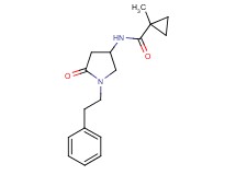 1-methyl-N-[5-oxo-1-(2-phenylethyl)-3-pyrrolidinyl]cyclopropanecarboxamide