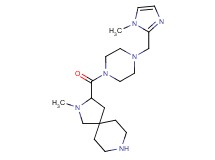 2-methyl-3-({4-[(1-methyl-1H-imidazol-2-yl)methyl]-1-piperazinyl}carbonyl)-2,8-diazaspiro[4.5]decane dihydrochloride