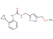 N-(2-cyclopropylphenyl)-N'-{[5-(methoxymethyl)-1H-pyrazol-3-yl]methyl}urea