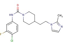 N-(4-chloro-3-fluorophenyl)-4-[2-(2-methyl-1H-imidazol-1-yl)ethyl]piperidine-1-carboxamide