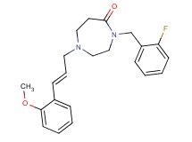 4-(2-fluorobenzyl)-1-[(2E)-3-(2-methoxyphenyl)-2-propen-1-yl]-1,4-diazepan-5-one