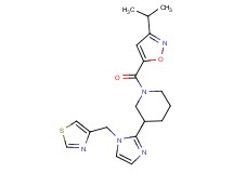 1-[(3-isopropylisoxazol-5-yl)carbonyl]-3-[1-(1,3-thiazol-4-ylmethyl)-1H-imidazol-2-yl]piperidine