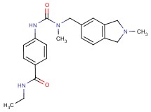 N-ethyl-4-[({methyl[(2-methyl-2,3-dihydro-1H-isoindol-5-yl)methyl]amino}carbonyl)amino]benzamide