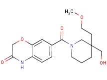 7-{[3-(hydroxymethyl)-3-(2-methoxyethyl)-1-piperidinyl]carbonyl}-2H-1,4-benzoxazin-3(4H)-one