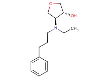 (3R*,4S*)-4-[ethyl(3-phenylpropyl)amino]tetrahydrofuran-3-ol