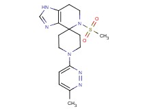 1'-(6-methylpyridazin-3-yl)-5-(methylsulfonyl)-1,5,6,7-tetrahydrospiro[imidazo[4,5-c]pyridine-4,4'-piperidine]