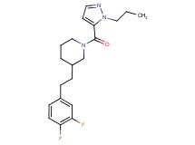 3-[2-(3,4-difluorophenyl)ethyl]-1-[(1-propyl-1H-pyrazol-5-yl)carbonyl]piperidine