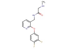 N~1~-{[2-(3,4-difluorophenoxy)pyridin-3-yl]methyl}-N~2~-methylglycinamide