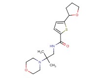 N-(2-methyl-2-morpholin-4-ylpropyl)-5-(tetrahydrofuran-2-yl)thiophene-2-carboxamide