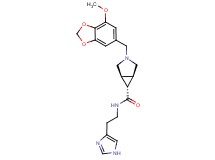 (1R*,5S*,6r)-N-[2-(1H-imidazol-4-yl)ethyl]-3-[(7-methoxy-1,3-benzodioxol-5-yl)methyl]-3-azabicyclo[3.1.0]hexane-6-carboxamide