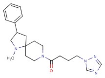 1-methyl-3-phenyl-8-[4-(1H-1,2,4-triazol-1-yl)butanoyl]-1,8-diazaspiro[4.5]decane