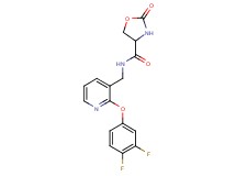 N-{[2-(3,4-difluorophenoxy)pyridin-3-yl]methyl}-2-oxo-1,3-oxazolidine-4-carboxamide