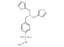 4-{[(2-furylmethyl)(3-thienylmethyl)amino]methyl}-N-methylbenzenesulfonamide