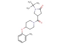 1-tert-butyl-4-{[4-(2-methylphenoxy)-1-piperidinyl]carbonyl}-2-pyrrolidinone